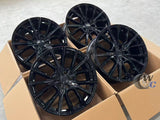 19” Wheels Fit BMW 3 Series 2012–2020 |  Factory Style Rims |  Gloss Black |  Staggered Set of 4
