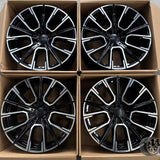 19” Wheels Fit BMW 7 Series 2016–2026 |  Factory Style Rims |  Gloss Black Machined Face |  Staggered Set of 4