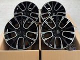 19” Wheels Fit BMW 7 Series 2016–2026 |  Factory Style Rims |  Gloss Black Machined Face |  Staggered Set of 4
