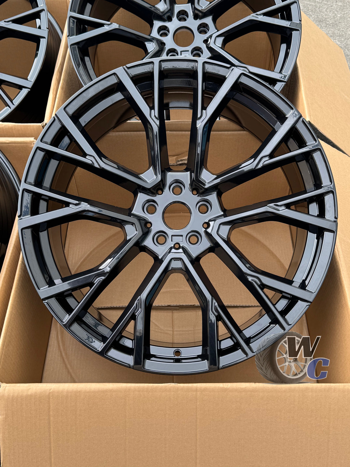 22” Wheels Fit BMW X7 2019–2026 |  Factory Style Rims |  Gloss Black |  Staggered Set of 4