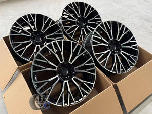 20” Wheels Fit BMW X5 2019–2025 |  Factory Style Rims |  Gloss Black Machined Face |  Staggered Set of 4