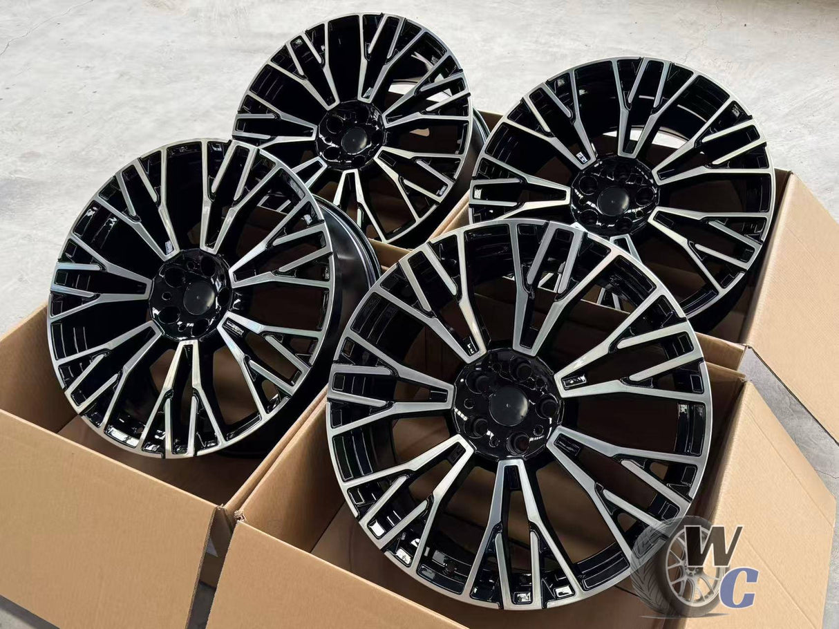 20” Wheels Fit BMW X7 2019–2026 |  Factory Style Rims |  Gloss Black Machined Face |  Set of 4
