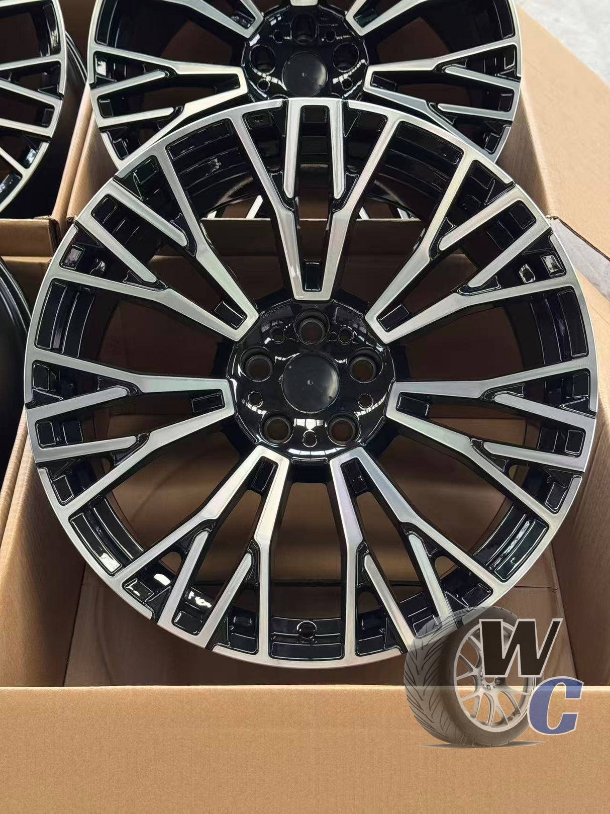 20” Wheels Fit BMW X5 2019–2025 |  Factory Style Rims |  Gloss Black Machined Face |  Staggered Set of 4