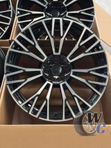 20” Wheels Fit BMW X5 2019–2025 |  Factory Style Rims |  Gloss Black Machined Face |  Staggered Set of 4