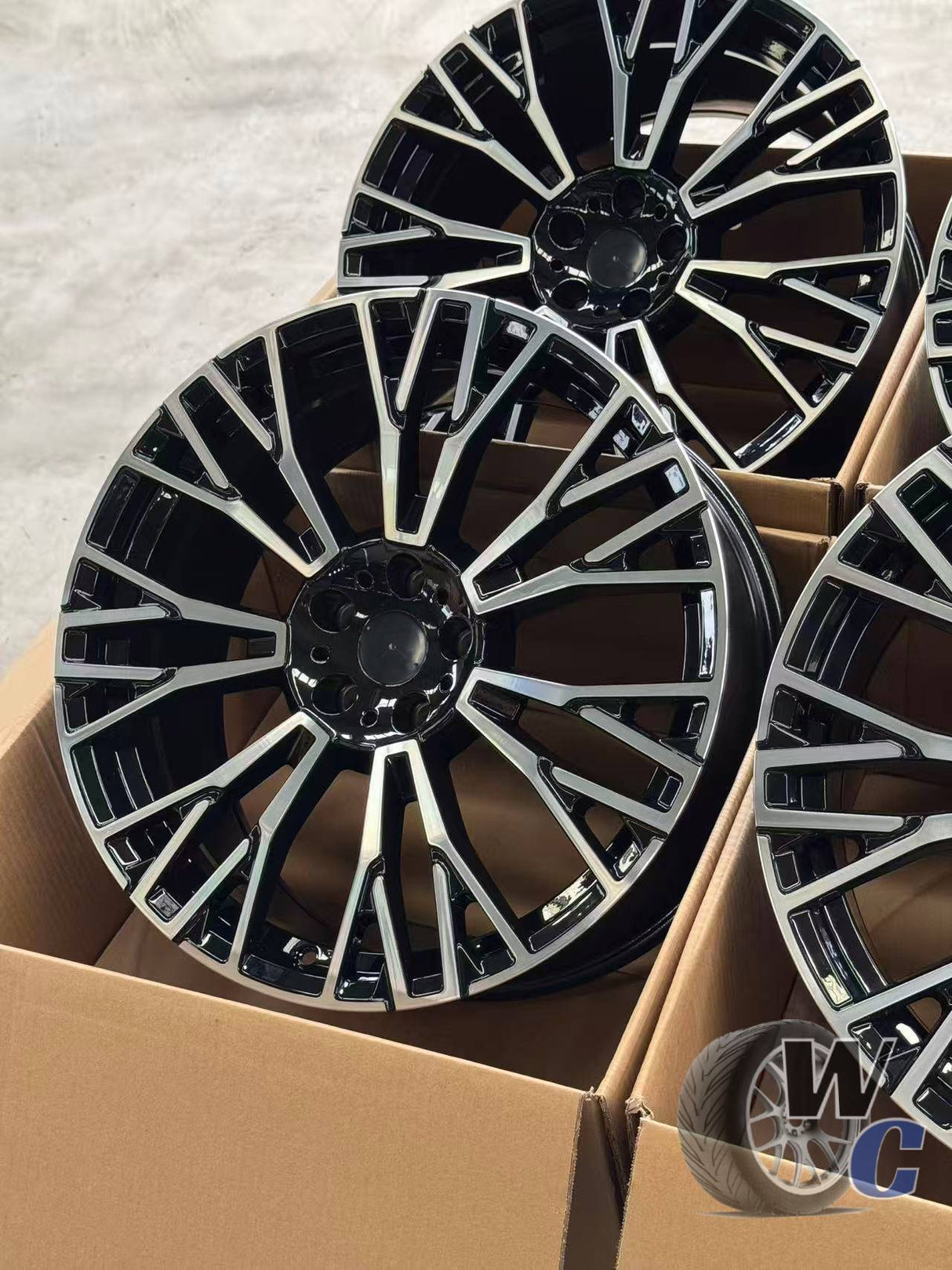 20” Wheels Fit BMW X5 2019–2025 |  Factory Style Rims |  Gloss Black Machined Face |  Staggered Set of 4