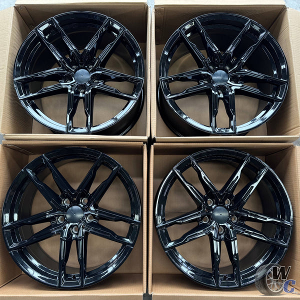 19” Wheels Fit BMW 7 Series 2016–2025 |  Factory Style Rims |  Gloss Black |  Staggered Set of 4