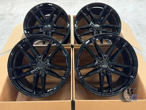 19” Wheels Fit BMW 5 Series 2011–2017 |  Factory Style Rims |  Gloss Black |  Staggered Set of 4