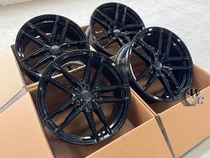 19” Wheels Fit BMW 5 Series 2011–2017 |  Factory Style Rims |  Gloss Black |  Staggered Set of 4