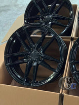 19” Wheels Fit BMW 5 Series 2011–2017 |  Factory Style Rims |  Gloss Black |  Staggered Set of 4