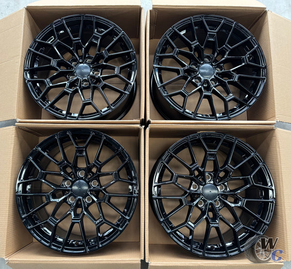 19” Wheels Fit BMW X3 2004–2017 |  Factory Style Rims |  Gloss Black |  Staggered Set of 4