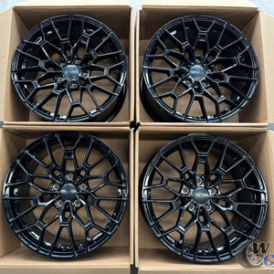19” Wheels Fit BMW 6 Series 2018–2020 |  Factory Style Rims |  Gloss Black |  Staggered Set of 4