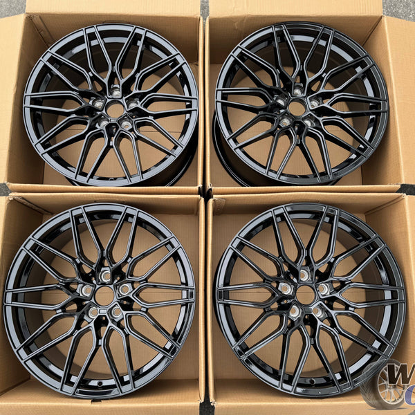 19” Wheels Fit BMW X4 2019–2025 |  Factory Style Rims |  Gloss Black |  Staggered Set of 4
