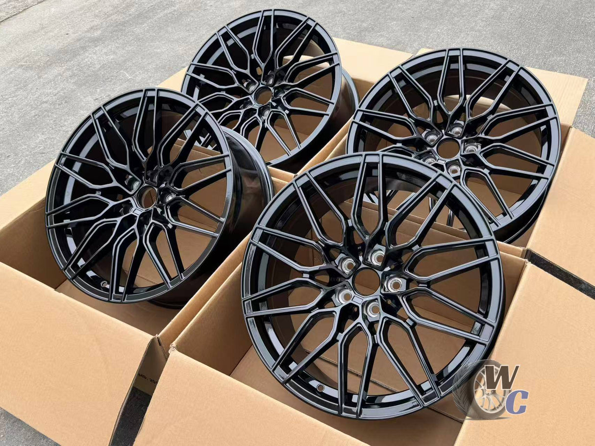 19” Wheels Fit BMW X3 2019–2025 |  Factory Style Rims |  Gloss Black |  Staggered Set of 4