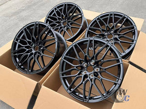 19” Wheels Fit BMW X3 2019–2025 |  Factory Style Rims |  Gloss Black |  Staggered Set of 4