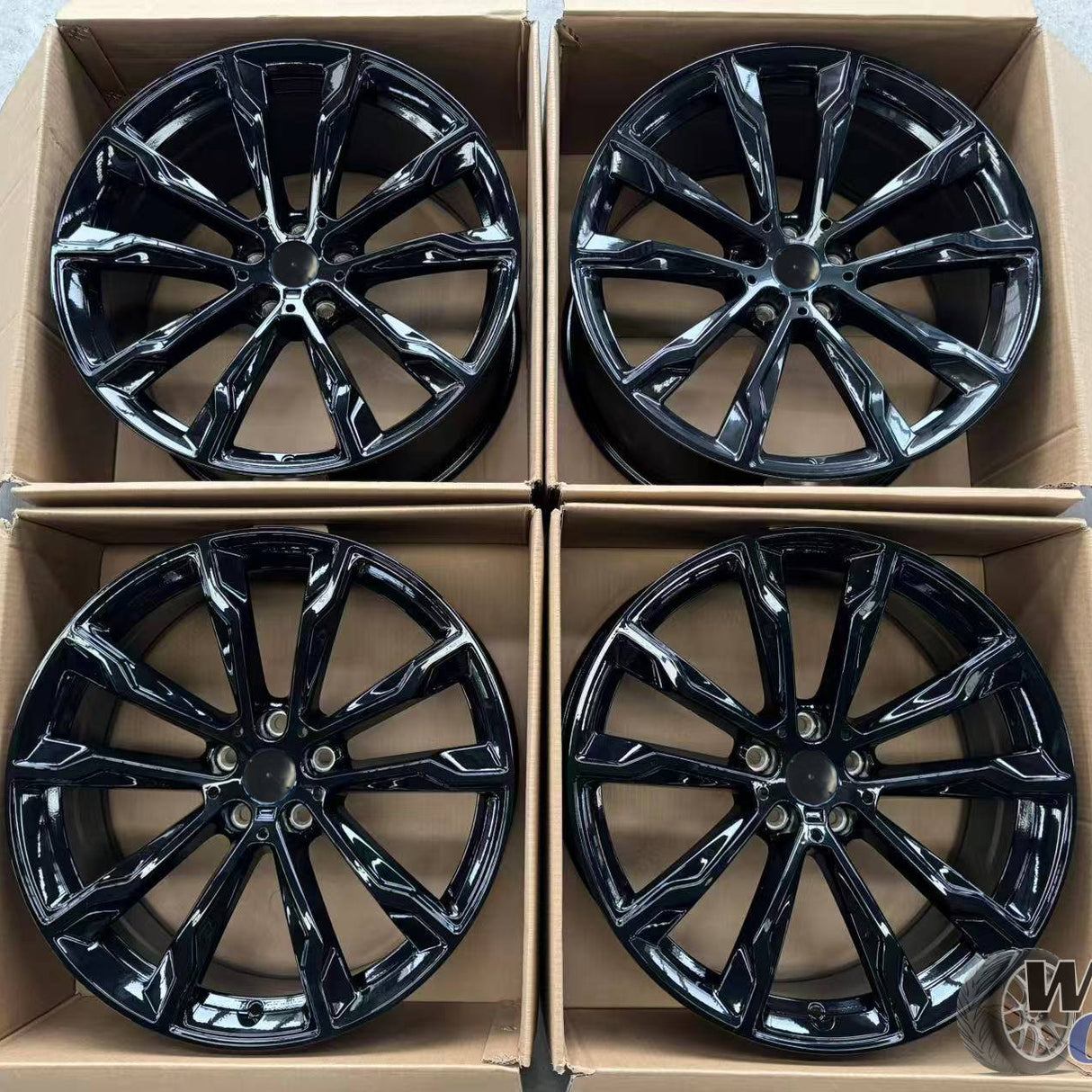 20” Wheels Fit BMW 6 Series 2018–2025 |  Factory Style Rims |  Gloss Black |  Staggered Set of 4