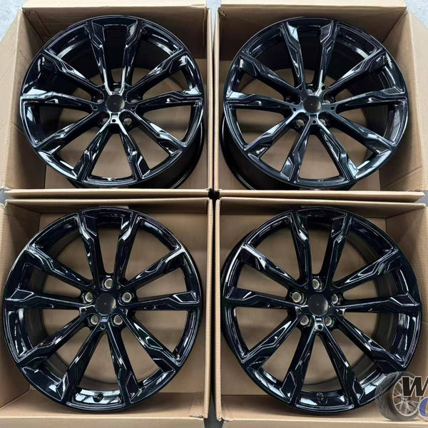 20” Wheels Fit BMW 6 Series 2018–2025 |  Factory Style Rims |  Gloss Black |  Staggered Set of 4