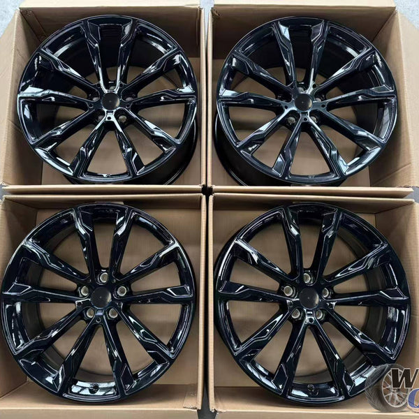 20” Wheels Fit BMW 5 Series 2017–2025 |  Factory Style Rims |  Gloss Black |  Staggered Set of 4