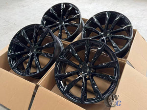 20” Wheels Fit BMW X4 2019–2025 |  Factory Style Rims |  Gloss Black |  Staggered Set of 4