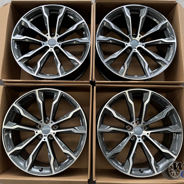 20” Wheels Fit BMW X3 2019–2025 |  Factory Style Rims |  Gunmetal Machine Face |  Set of 4