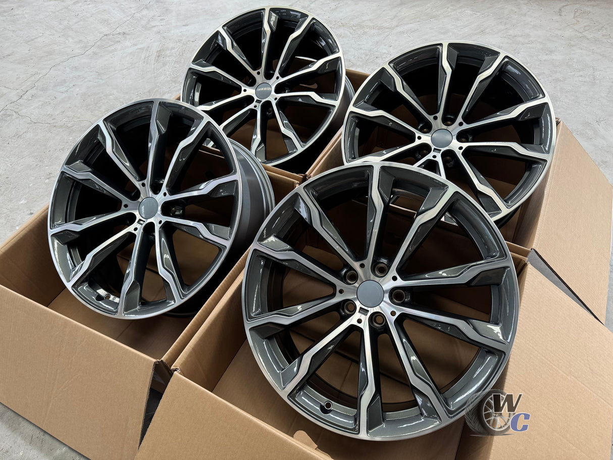 20” Wheels Fit BMW X3 2019–2025 |  Factory Style Rims |  Gunmetal Machine Face |  Set of 4