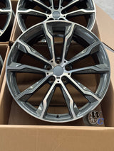 20” Wheels Fit BMW X3 2019–2025 |  Factory Style Rims |  Gunmetal Machine Face |  Set of 4