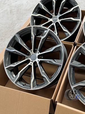 20” Wheels Fit BMW X3 2019–2025 |  Factory Style Rims |  Gunmetal Machine Face |  Set of 4