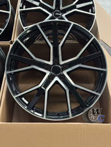 20” Wheels Fit Audi Q3 2019–2025 |  OE Style Rims |  Gloss Black Machine Face |  Set of 4
