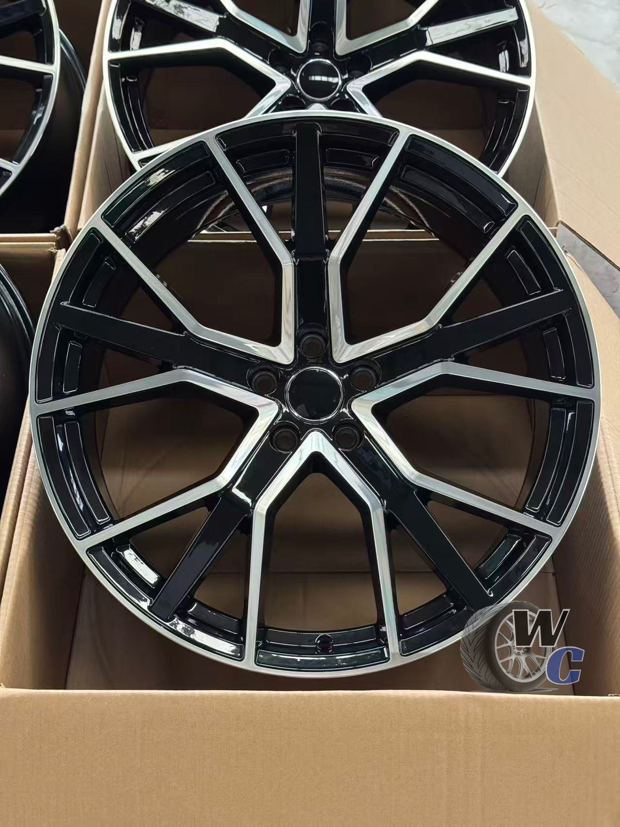 21” Wheels Fit Audi Audi SQ5 2024–2025 |  OE Style Rims |  Gloss Black Machine Face |  Set of 4