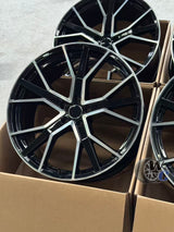 21” Wheels Fit Audi Q3 2019–2025 |  OE Style Rims |  Gloss Black Machine Face |  Set of 4