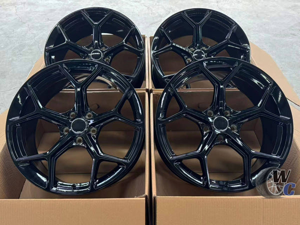 19” Wheels Fit Audi S4 2009–2025 |  OE Style Rims |  Gloss Black |  Set of 4