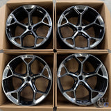 20” Wheels Fit Audi Q3 2019–2025 |  OE Style Rims |  Gloss Black W/ Polished Edges |  Set of 4