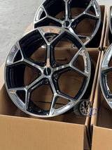 20” Wheels Fit Audi Q3 2019–2025 |  OE Style Rims |  Gloss Black W/ Polished Edges |  Set of 4