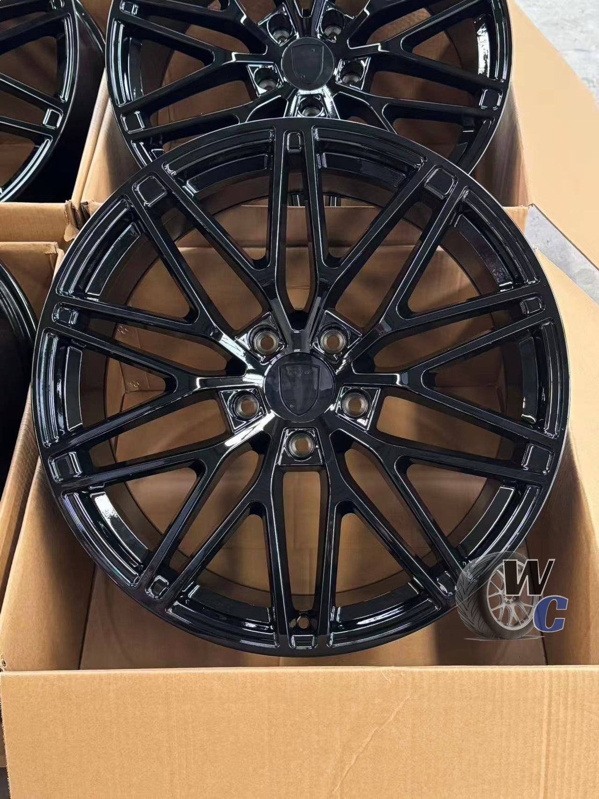 21” Wheels Fit Porsche Cayenne 2011–2026 |  OE Style Rims |  Gloss Black |  Staggered Set of 4