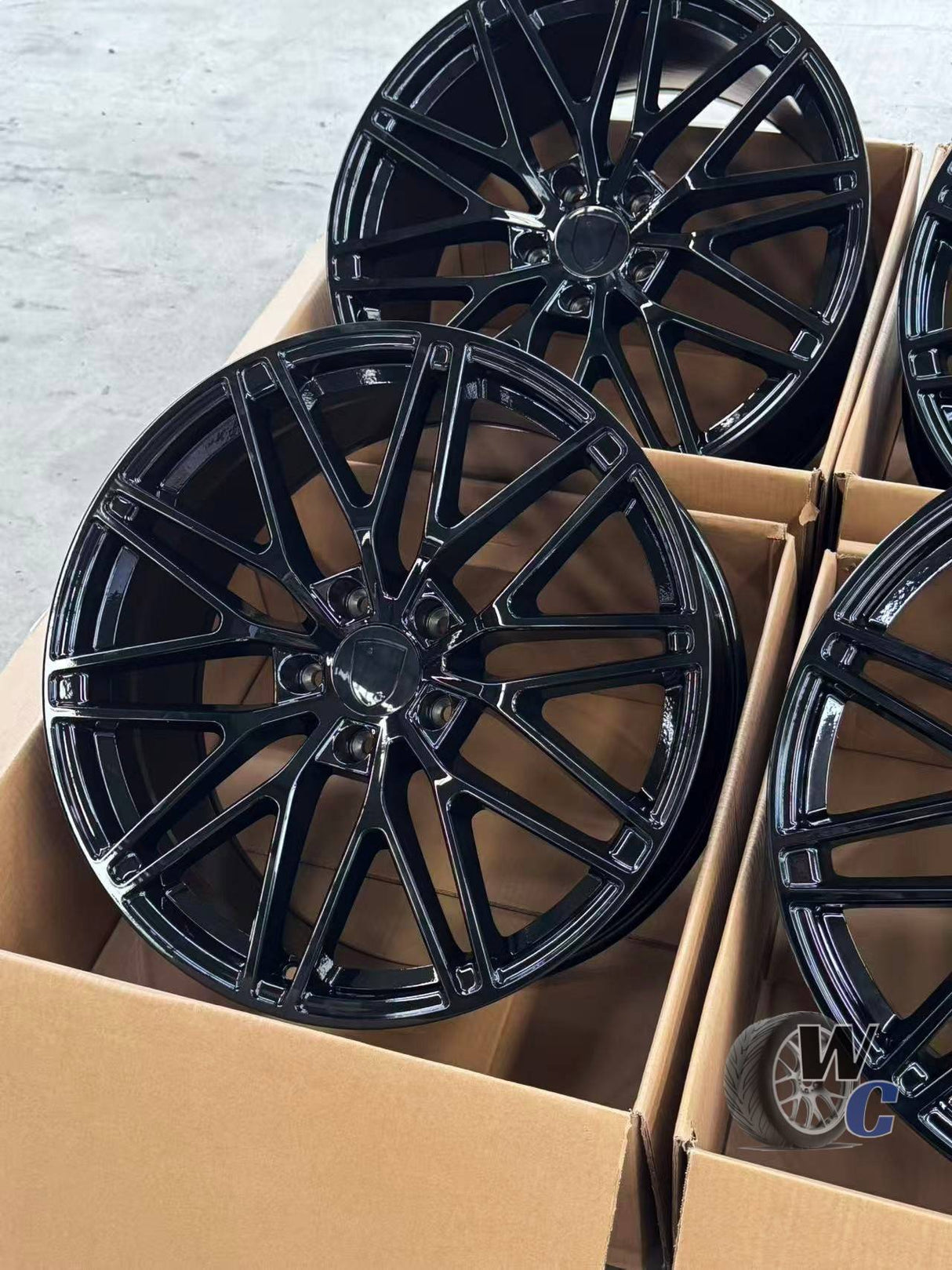 21” Wheels Fit Porsche Cayenne 2011–2026 |  OE Style Rims |  Gloss Black |  Staggered Set of 4