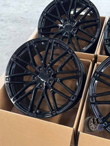 21” Wheels Fit Porsche Cayenne 2011–2026 |  OE Style Rims |  Gloss Black |  Staggered Set of 4