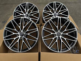 21” Wheels Fit Porsche Cayenne 2011–2026 |  OE Style Rims |  Gloss Black Machined Face |  Staggered Set of 4