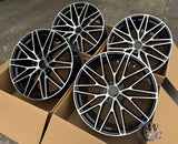 21” Wheels Fit Porsche Cayenne 2011–2026 |  OE Style Rims |  Gloss Black Machined Face |  Staggered Set of 4