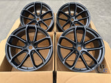 21” Wheels Fit Porsche Macan 2014–2026 |  OE Style Rims |  Matte Black |  Staggered Set of 4