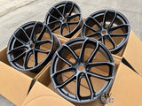 21” Wheels Fit Porsche Macan 2014–2026 |  OE Style Rims |  Matte Black |  Staggered Set of 4