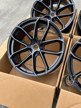 21” Wheels Fit Porsche Macan 2014–2026 |  OE Style Rims |  Matte Black |  Staggered Set of 4