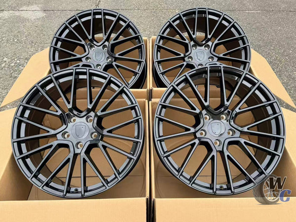 21” Wheels Fit Porsche Boxster 2012–2025 |  OE Style Rims |  Gloss Black |  Staggered Set of 4