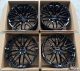20” Wheels Fit Porsche Macan 2014–2026 |  OE Style Rims |  Gloss Black |  Staggered Set of 4