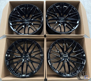 20” Wheels Fit Porsche Macan 2014–2026 |  OE Style Rims |  Gloss Black |  Staggered Set of 4