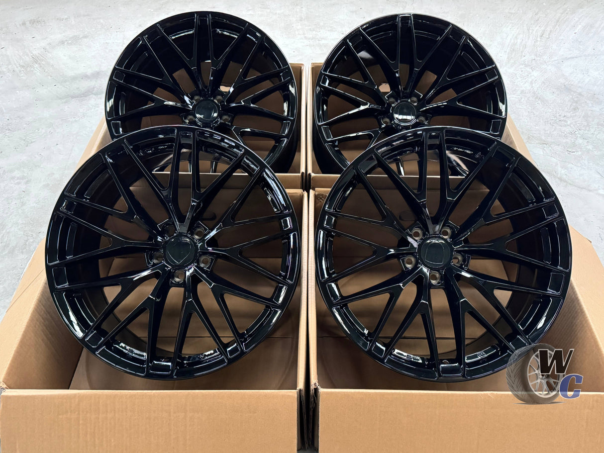 20” Wheels Fit Porsche Macan 2014–2026 |  OE Style Rims |  Gloss Black |  Staggered Set of 4