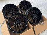 20” Wheels Fit Porsche Macan 2014–2026 |  OE Style Rims |  Gloss Black |  Staggered Set of 4