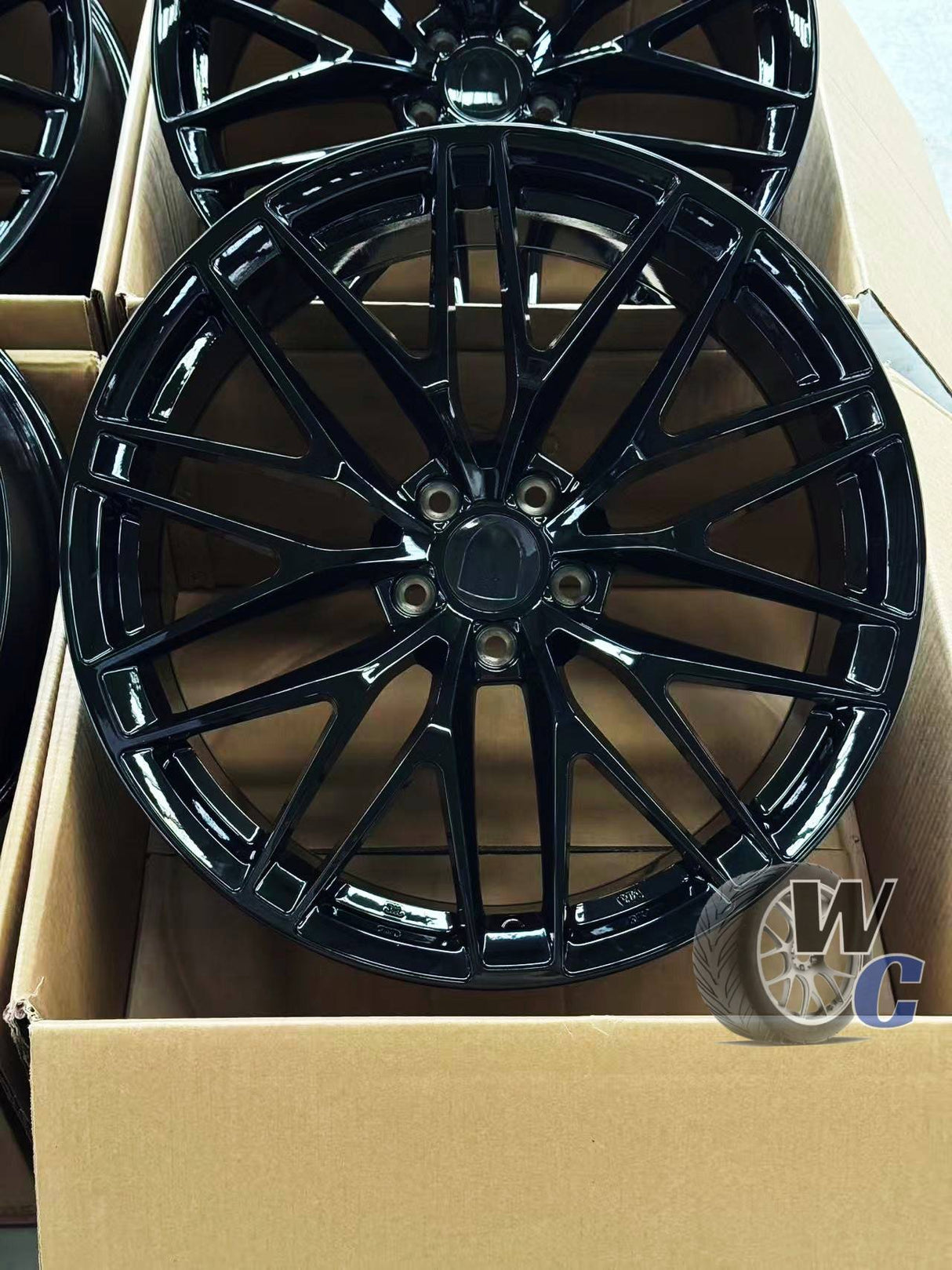 20” Wheels Fit Porsche Macan 2014–2026 |  OE Style Rims |  Gloss Black |  Staggered Set of 4