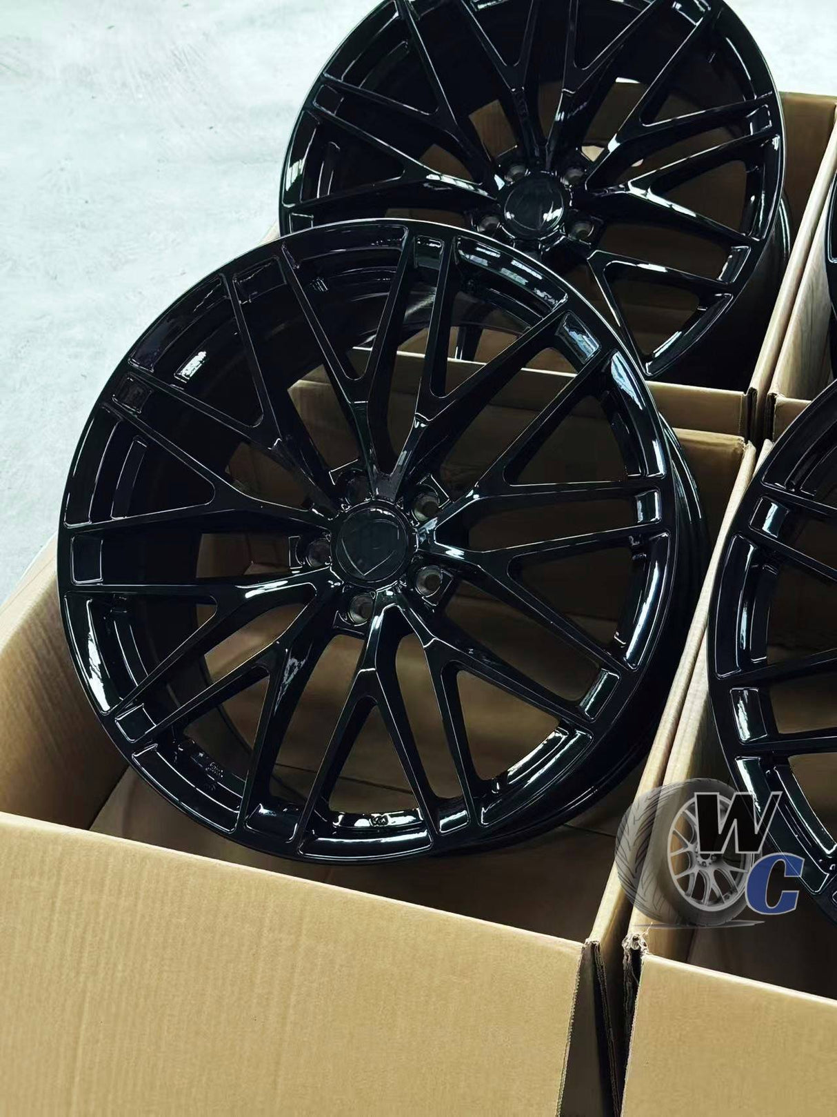 20” Wheels Fit Porsche Macan 2014–2026 |  OE Style Rims |  Gloss Black |  Staggered Set of 4