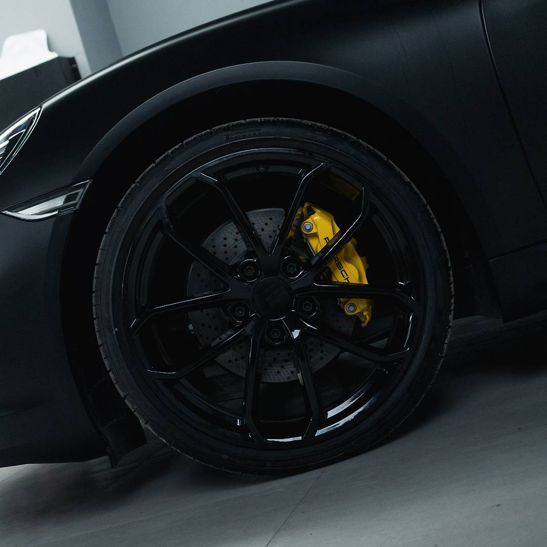 22” Wheels Fit Porsche Cayenne 2018–2025 |  OE Style Rims |  Matte Black |  Staggered Set of 4