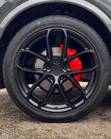 22” Wheels Fit Porsche Cayenne 2018–2025 |  OE Style Rims |  Matte Black |  Staggered Set of 4