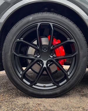 22” Wheels Fit Porsche Cayenne 2018–2025 |  OE Style Rims |  Matte Black |  Staggered Set of 4